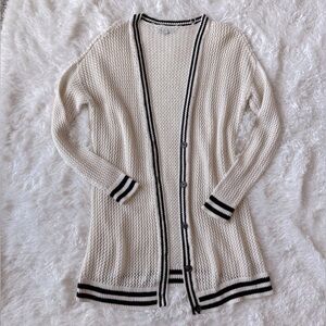 American Eagle Outfitters Open Knit Long Cardigan